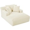 Racxily Oversized Chaise Lounge Chair, Corduroy Upholstered Modern Sofa with No Assembly Required for Living Room & Office - 2 of 4