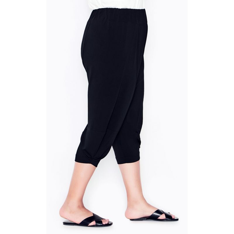 Women's Plus Size Kenzie Drape Pant - black | AVENUE, 5 of 8