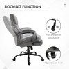 TinyHomie 500lbs Office Chair with Wide Seat, Ergonomic Executive  Chair with Adjustable Height, Swivel Wheels and Linen Finish, Light Grey - 4 of 4