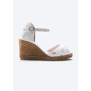 Aiguablava Limited Edition Canvas Espadrille Sandal Wedges - 1 of 4