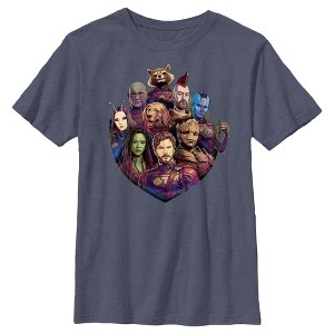 Boy's Guardians of the Galaxy Vol. 3 Group Badge T-Shirt - 1 of 4