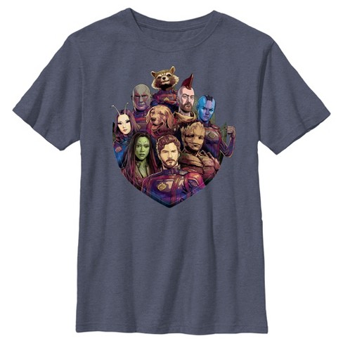 Boy's Guardians of the Galaxy Vol. 3 Group Badge T-Shirt - image 1 of 4