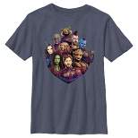 Boy's Guardians of the Galaxy Vol. 3 Group Badge T-Shirt