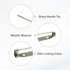 Unique Bargains Durable Multipurpose Iron Badge Brooch Pin Backs Safety Clasp 60 Pcs - 2 of 4