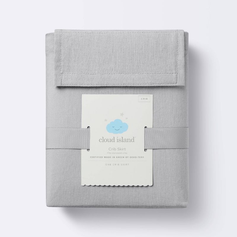 Crib Skirt - Solid Gray - Cloud Island&#8482;, 4 of 5