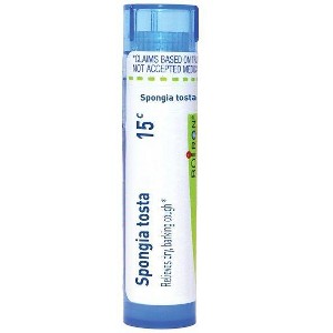 Spongia Tosta 15C by Boiron Homeopathic Single Medicine For Cough, Cold & Flu  -  80 Pellet - 1 of 4
