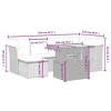 vidaXL Garden Sofa Set Grey - 3 of 4