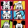 Men's - Disney - Mickey Friends Grid Long Sleeve Graphic T-Shirt - 2 of 3