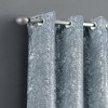2pc Dainty Home Artistic 100% Blackout Grommet Curtain Panel Pair with 3D Lurex Texture - 2 of 4