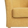 PAGED Modern Accent Chair, Fabric Barrel Club Chair with Wooden Legs, Living Room Reading Chair for Bedroom - 4 of 4