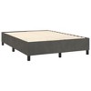 Bed Frame Dark grey Velvet, plywood, engineered wood Queen Modern - 4 of 4