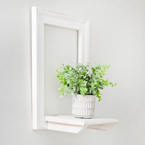 AuldHome Design Farmhouse Window Floating Shelf; Rustic Frame w/ Shelf Decorative Entryway Accent - 1 of 4
