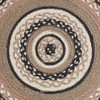 Sawyer Mill Charcoal Creme Jute Chair Pad 15 inch Diameter - 3 of 3