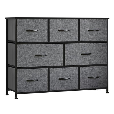 Homcom 7-drawer Dresser, Fabric Chest Of Drawers, 3-tier Storage Organizer  For Bedroom Entryway, Tower Unit With Steel Frame Wooden Top : Target