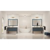 Progress Lighting Singleton 3-Light Vanity Fixture, Vintage Brass, Clear Glass Shades, Steel Material, Damp Rated - 2 of 3