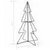 vidaXL Christmas Cone Tree Artificial Xmas Tree with LEDs Christmas Lighting - Warm White 4 x 3 ft - 4 of 4