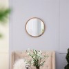 20" Wood Frame Mirror Round Wall Mirror Home Decorative Entryway Mirror Wall Mounted Mirrors For Living Room-The Pop Home - 3 of 4