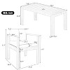 7pcs Patio Dining Table Set for 6, Outdoor Wooden Furniture Sets, Table and Chairs Set with Cushions for Garden -ModernLuxe - 3 of 4