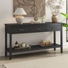 NicBex Console Table with 3 Drawers Contemporary Entryway Table with 1 Shelf Narrow Side Table for Entryway, Hallway, Living Room, Foyer - 2 of 4