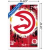 Trends International NBA Atlanta Hawks - Maximalist Logo 23 Framed Wall Poster Prints - 3 of 4