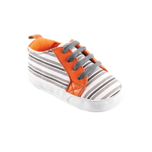 Yoga Sprout Baby Boy Sneakers Gray Stripe 12 18 Months Target