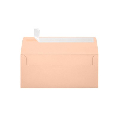 JAM Paper Self Seal Business Envelope 4 1/8 x 9 1/2 Blush Pink 250 Pack (4860-114-250)