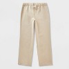 Girls' Adaptive Uniform Ponte Pants - Cat & Jack™ Khaki - 2 of 3