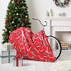 80” x 38"x18" Candy Canes on Red Christmas Gift Sack - Wondershop™ - 2 of 3