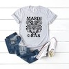 Simply Sage Market Women's Mardi Gras Mask Distressed Short Sleeve Graphic Tee - 3 of 3