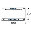Howard University School Logo Full Size Standard License Plate Metal Frame - 4 of 4