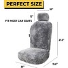 Zone Tech Genuine Sheepskin Car Seat Cover , Universal Front Full Seat (front and back) Cushions - 2 of 4