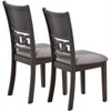 TinyHomie Dining Room Furniture Set of 2 Side Chairs Cushion Seats Unique Back Kitchen Breakfast Chairs - 2 of 4