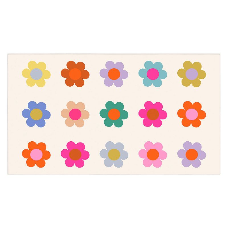 Daily Regina Designs Retro Floral Colorful Print Tablecloth - Deny Designs, 1 of 4