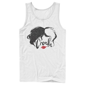 Men's Cruella Red Lips Logo Tank Top - 1 of 4