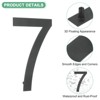 Unique Bargains 304 Stainless Steel Durable Waterproof Rustproof House Numbers 1 Pc - 2 of 4