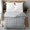 Peace Nest Oversized Reversible Microfiber Bedding Blankets, Lightweight and Soft with Satin Trim - 2 of 4