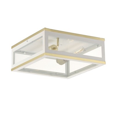 Maxim Lighting Neoclass 2 - Light Flush Mount in  White/Gold