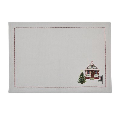 Park Designs White Visit To Santa Placemat Set of 4