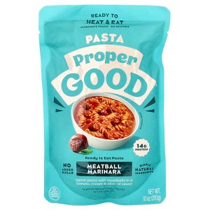 Proper Good, Ready to Eat Pasta, Meatball Marinara, 10 oz - 1 of 4