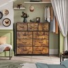 GALAXHERO Dresser 9-Drawer Fabric Storage Tower Chest for Bedroom, Hallway, Closet with Fabric Bins, Steel Frame, Wood Top, Easy Pull Handle - 2 of 4