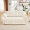 Premium Two-Seater Sofa with Ergonomic Backrest and High-Resilience Foam Cushions, Modern Chenille Upholstery for Living Room, Lounge - 2 of 4