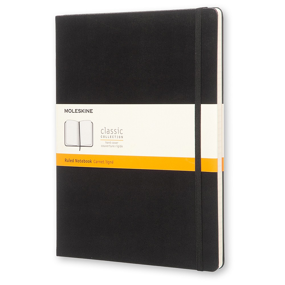 Moleskine Composition Notebook, Hard Cover, College Ruled, 192 sheets, 7.5" x 9.75" - Black