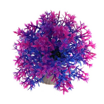 Unique Bargains 1 Pc Fish Tank Plants Decorations Artificial Aquarium Grass  Ball Green 3.35x3.74 Inch 