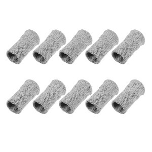 Unique Bargains Breathable Finger Sleeves Thumb Braces Support Elastic Compression Protectors for Arthritis Trigger Finger 10 Pcs - 1 of 4
