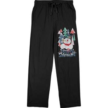 Frosty the Snowman Classic Character Men's Black Graphic Sweats
