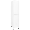 vidaXL Locker Cabinet White Steel Tall Locker Cabinet Rectangular - 4 of 4