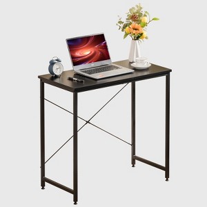 COMHOMA 32'' Computer Desk, Study Writing Table for Small Space, Save Space Office Desk with Metal Legs - 1 of 4
