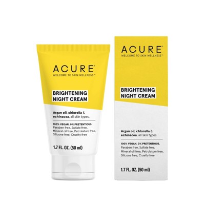 Acure Brightening Night Cream 1.7 Fl Oz Target