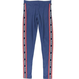 Reebok Womens EF Taping Leggings Compression Athletic Pants - 1 of 2