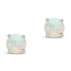 SHINE by Sterling Forever Sterling Silver 6mm Opal Studs - 3 of 3